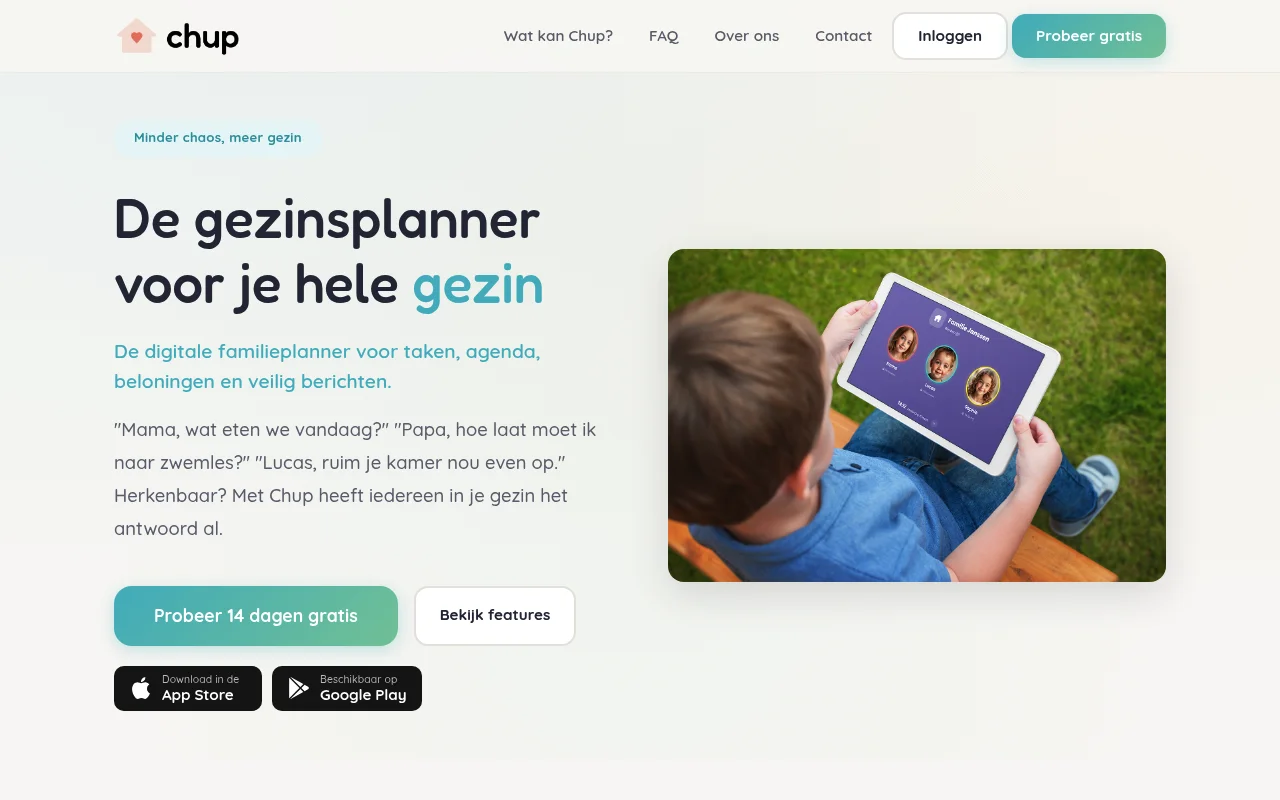 Chup: digitale gezinsplanner