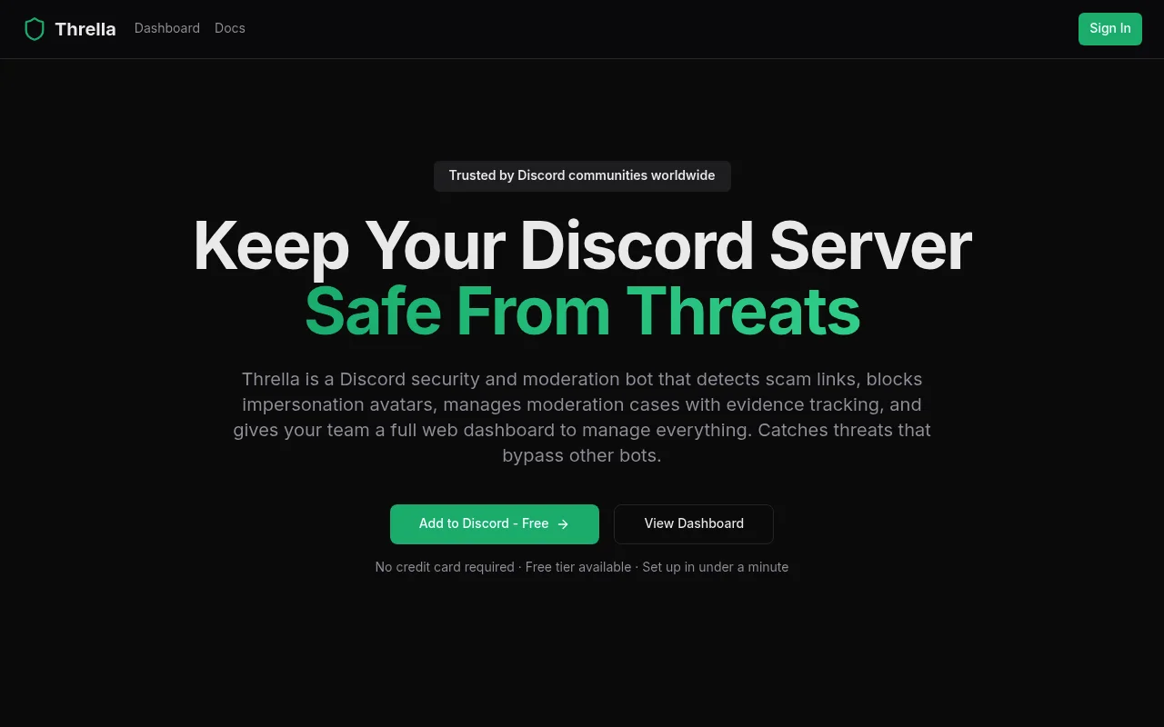 Thrella - Discord Security Bot